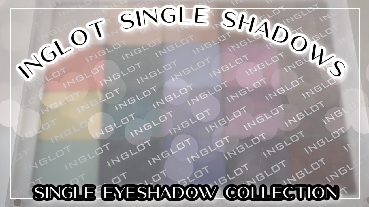 Inglot eyeshadow single swatches