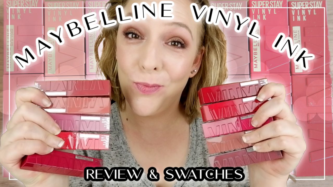 Maybelline Vinyl Ink lipstick review & lipswatches