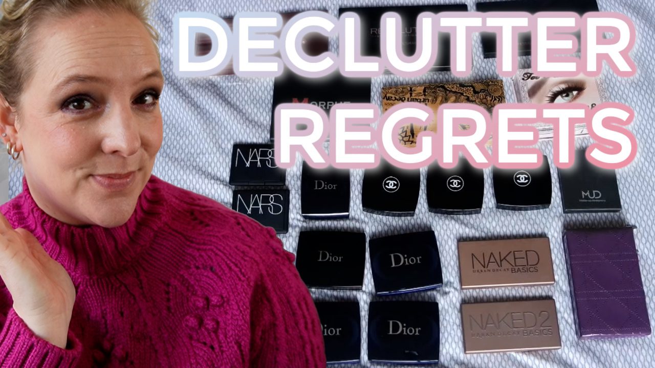 Declutter Regrets: 2017 eyeshadow palette declutter
